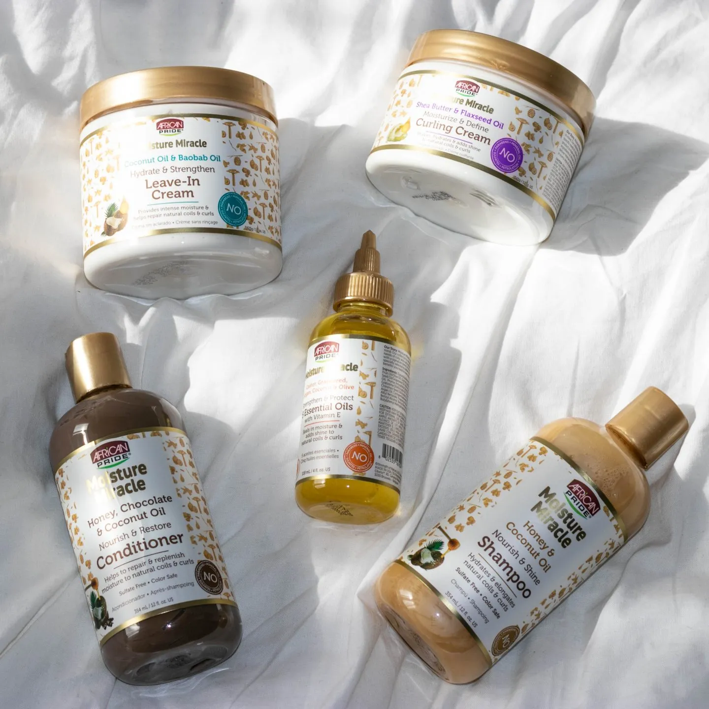 African Pride Moisture Miracle Shea Butter & Flaxseed Oil Curling Cream 340gram