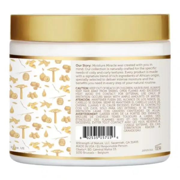 African Pride Moisture Miracle Coconut Oil & Baobab Oil Hydrate & Strengthen Leave-In Cream 443gr