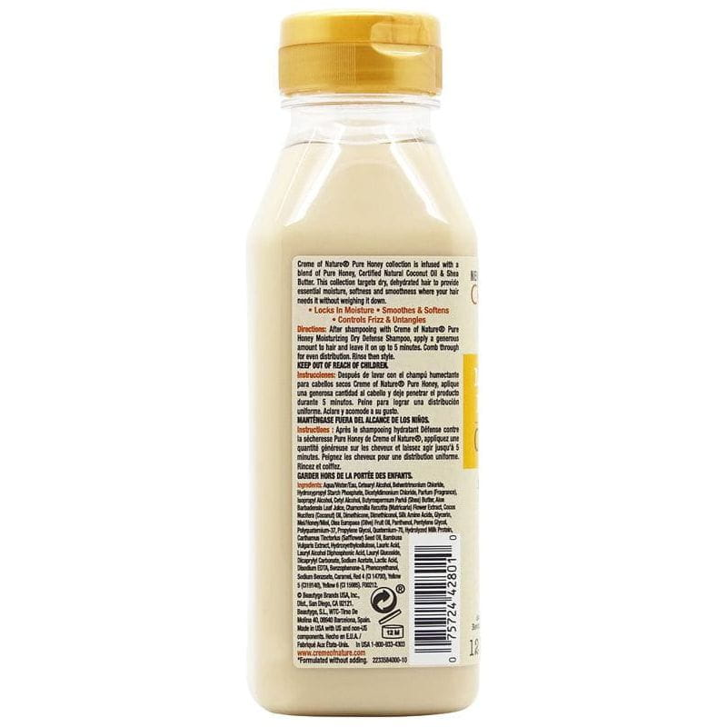 Creme of Nature Pure Honey Hydrating Dry Defense Conditioner 355ml