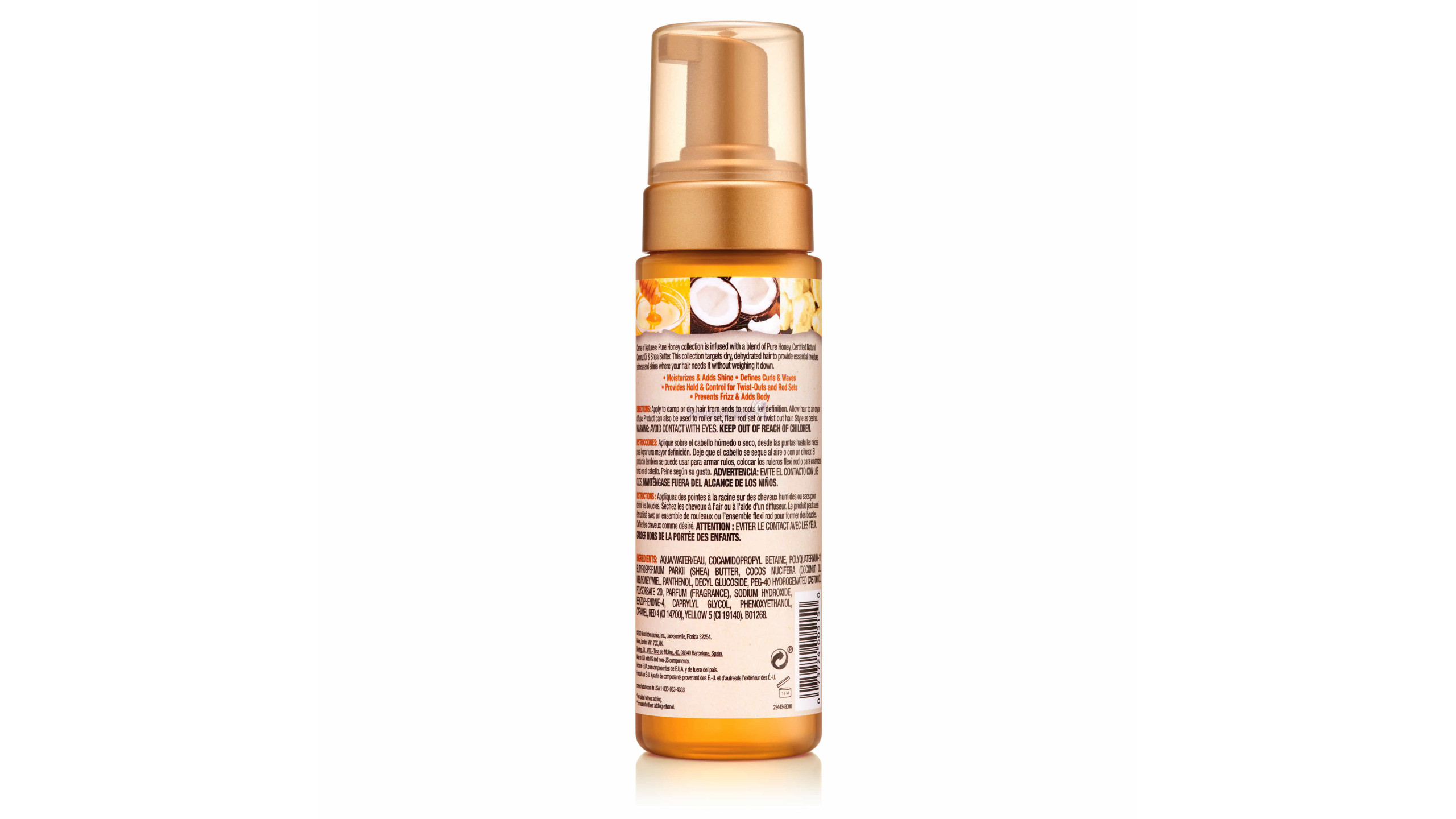 Creme of Nature Pure Honey Foaming Curling Mousse -  7oz