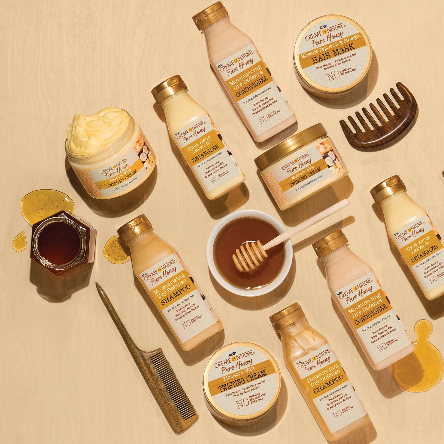 Creme of Nature Pure Honey Hydrating Dry Defense Conditioner 355ml