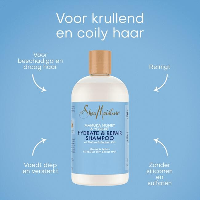 Shea Moisture Manuka Honey & Yoghurt Shampoo 13oz