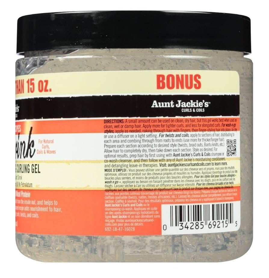 Aunt Jackie's Flaxseed Don't Shrink Gel 15oz