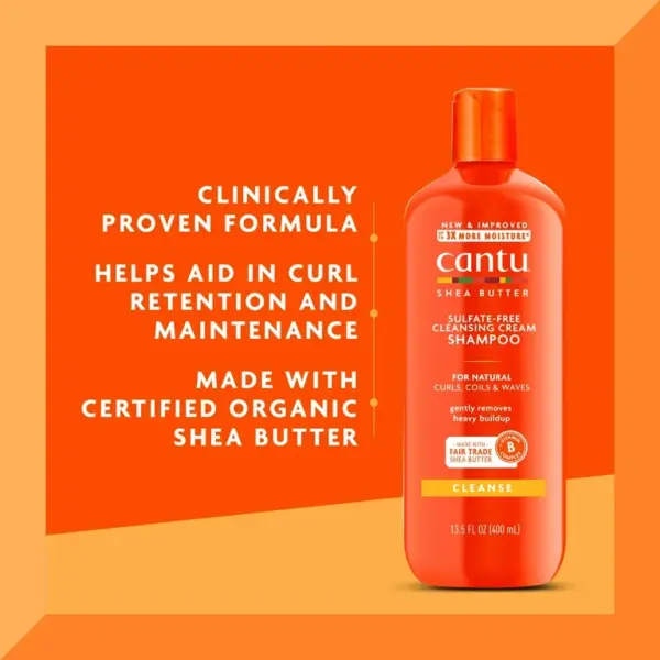 Cantu Shea Butter Natural Hair Cleansing Cream Shampoo 400ml Cantu Shea Butter Natural Hair Cleansing Cream Shampoo 400ml