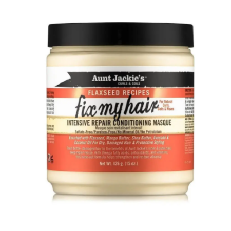 Aunt Jackie's Curls & Coils Flaxseed Recipes Fix My Hair Intensive Repair Conditioning Masque 426 gr