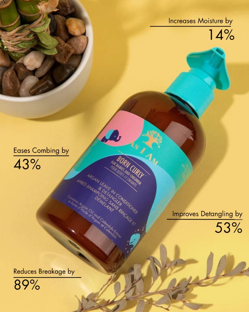 As I Am Born Curly Argan Leave-In Conditioner & Detangler 240ml