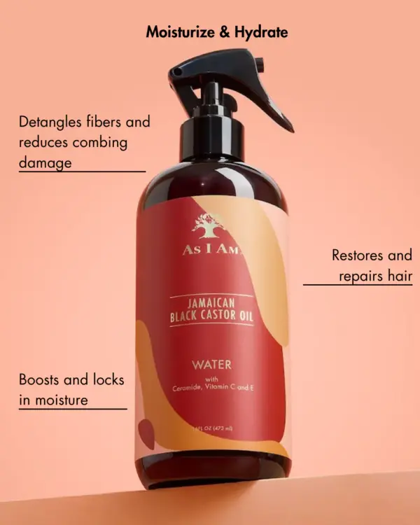 As I Am Jamaican Black Castor Oil Water 12oz