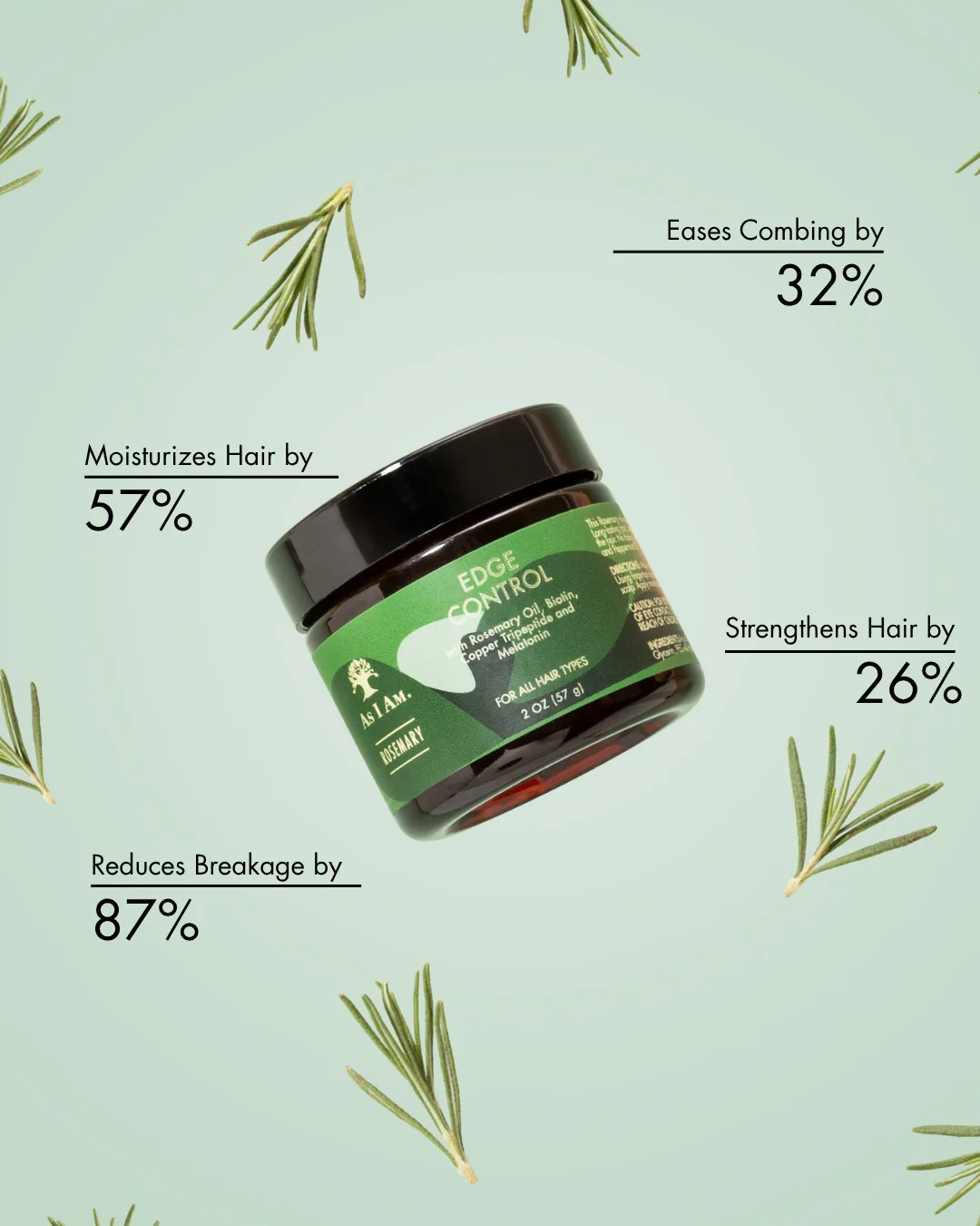 As I Am Rosemary Edge Control 57gr