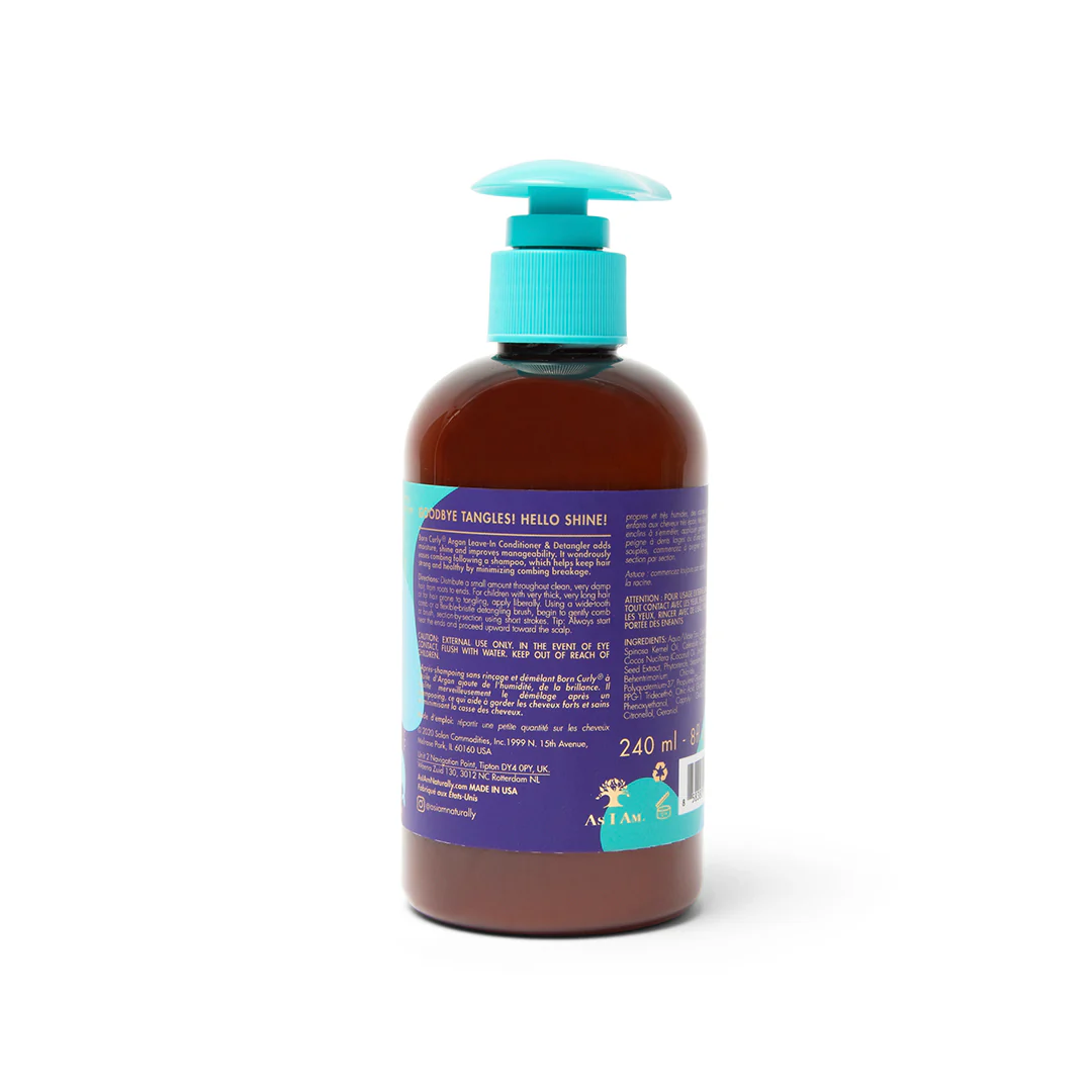 As I Am Born Curly Argan Leave-In Conditioner & Detangler 240ml