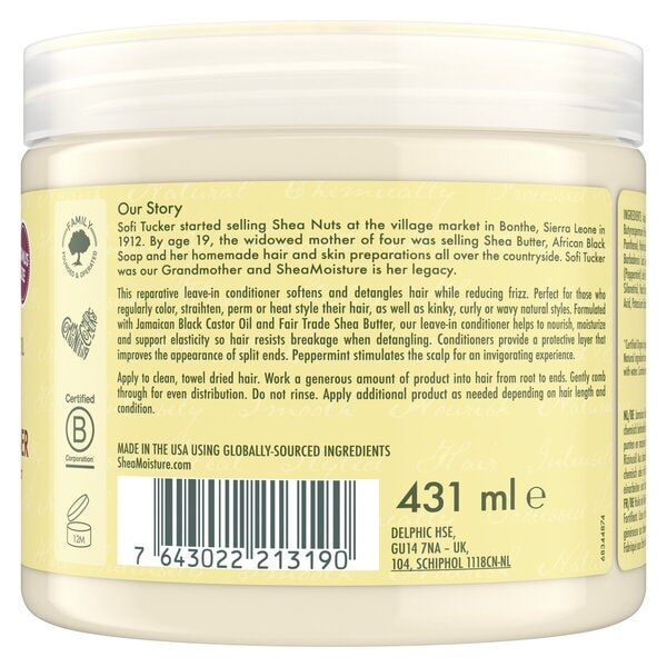 Shea Moisture Jamaican Black Castor Oil Leave In Conditioner 431ml