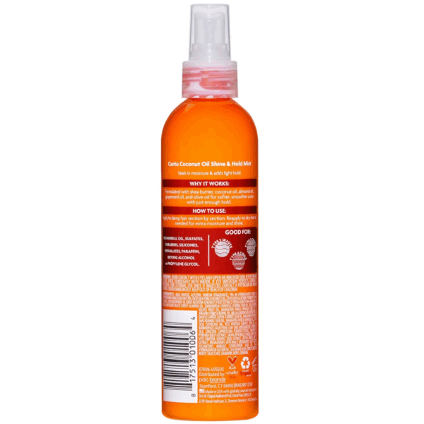 Cantu Shea Butter Natural Hair Coconut Oil Shine & Hold Mist 237ml Cantu Shea Butter Natural Hair Coconut Oil Shine & Hold Mist 237ml