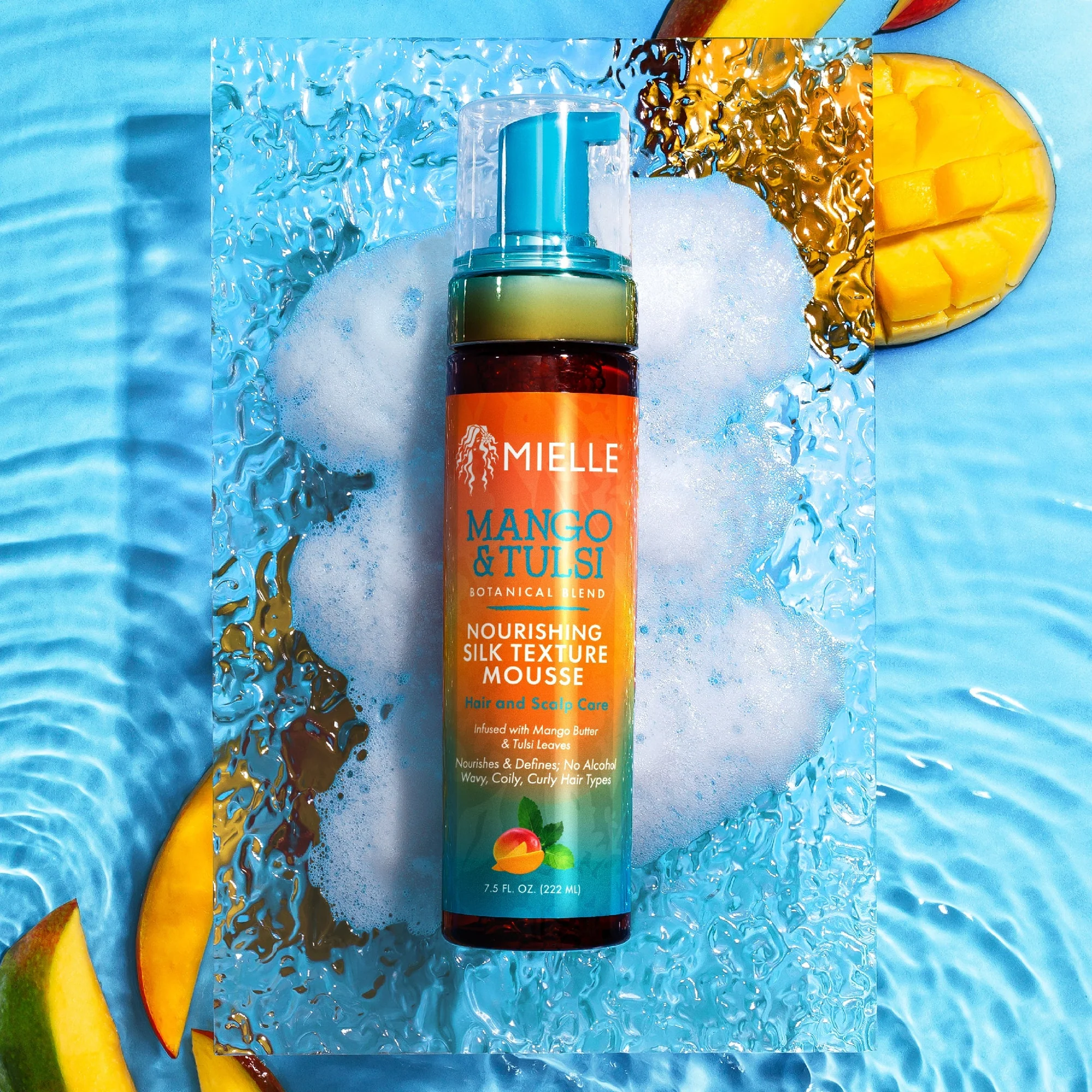 Mielle Mango & Tulsi Silk Texture Mousse 222ml