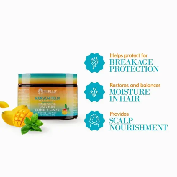 Mielle Mango & Tulsi Nourishing Leave-in Conditioner 340g