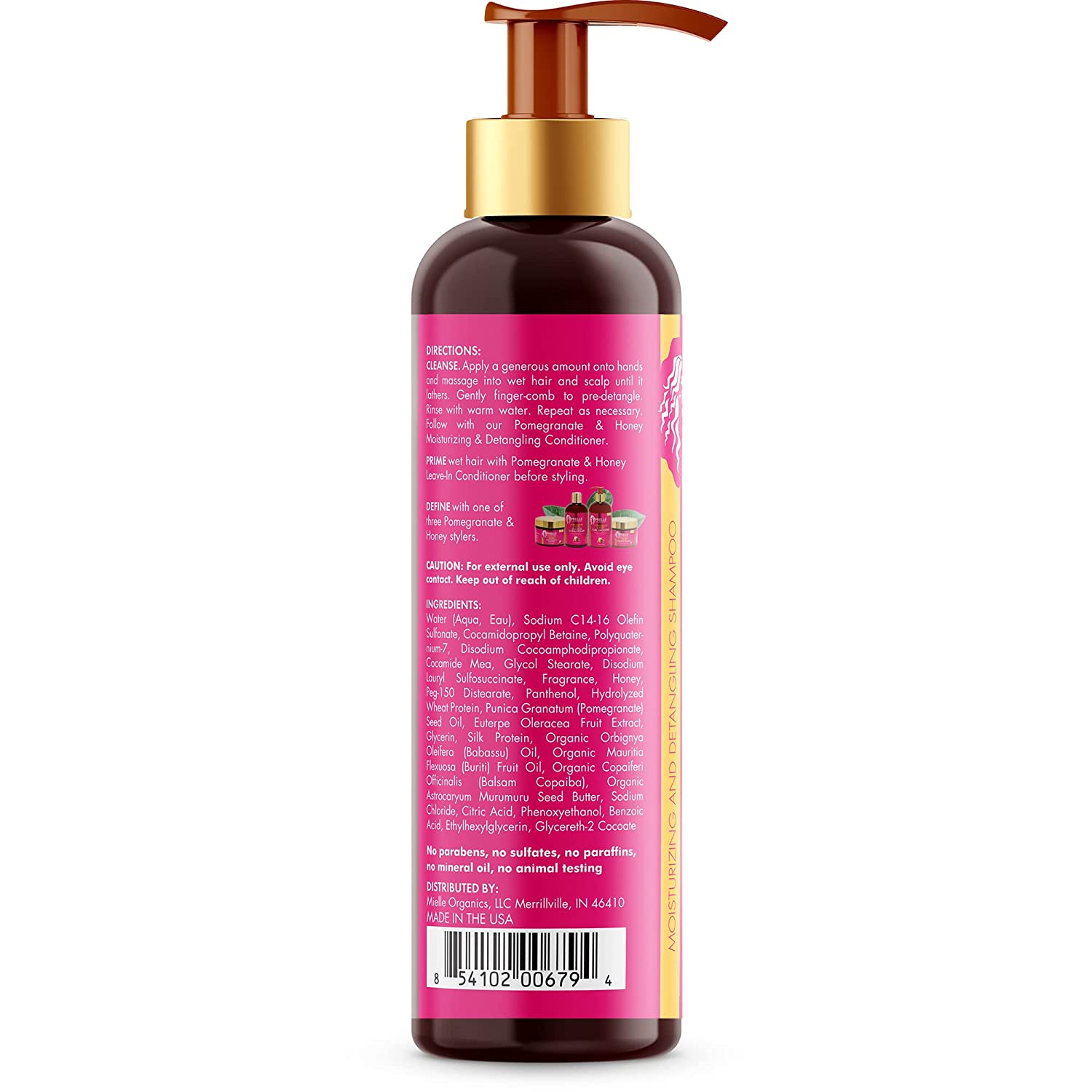 Mielle Pomegranate & Honey Moisturizing and Detangling Shampoo 355ml