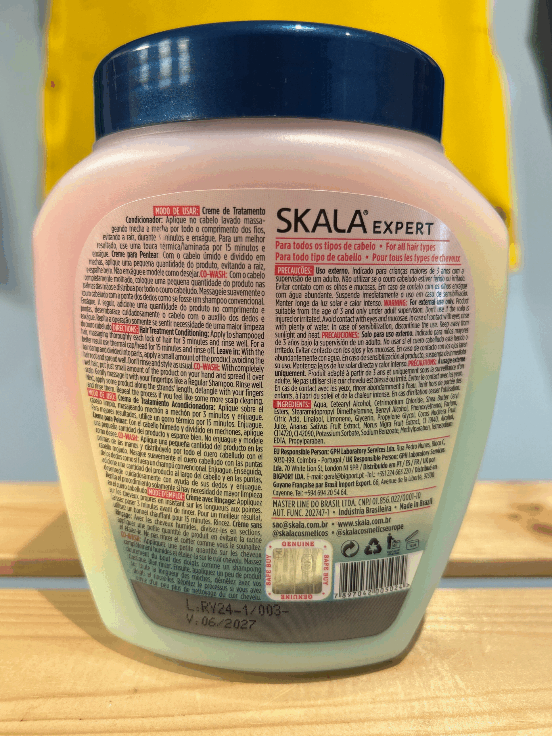 Skala Coquetel De Frutas Haar Treatment Creme 1000g