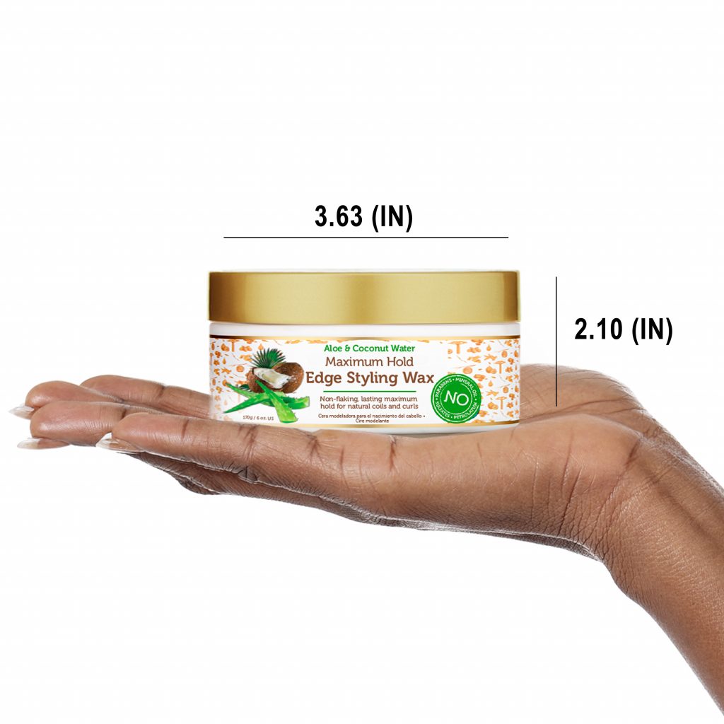 African Pride Aloë & Coconut Water Maximum Hold Edge Styling Wax 170 gr.