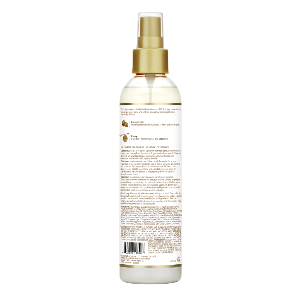 African Pride Moisture Miracle Coconut Milk & Honey Hydrate & Shine Leave-In Conditioner 237ml