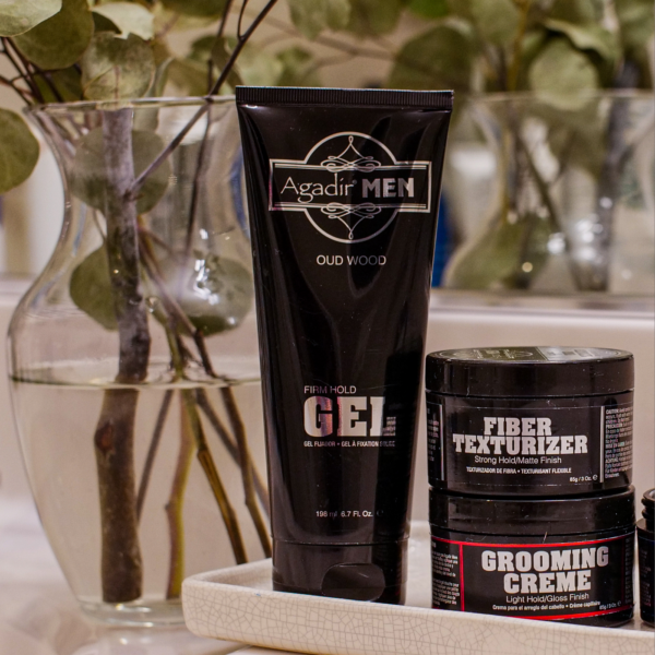 Agadir Men Oud Wood Grooming Creme Light Hold/Gloss Finish 85gr