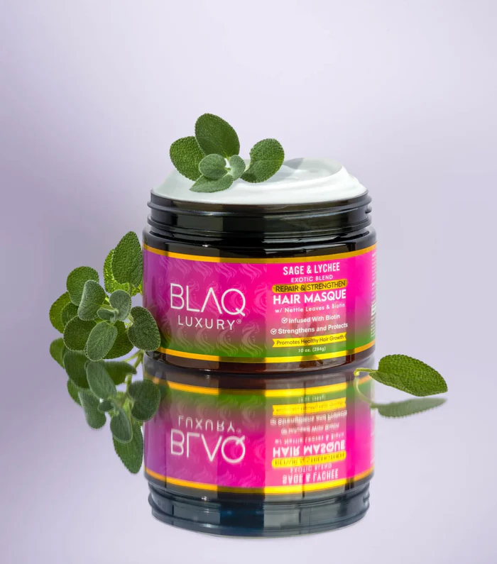 Blaq Luxury Sage & Lychee Repair and Strengthen Hair Masque 284gram