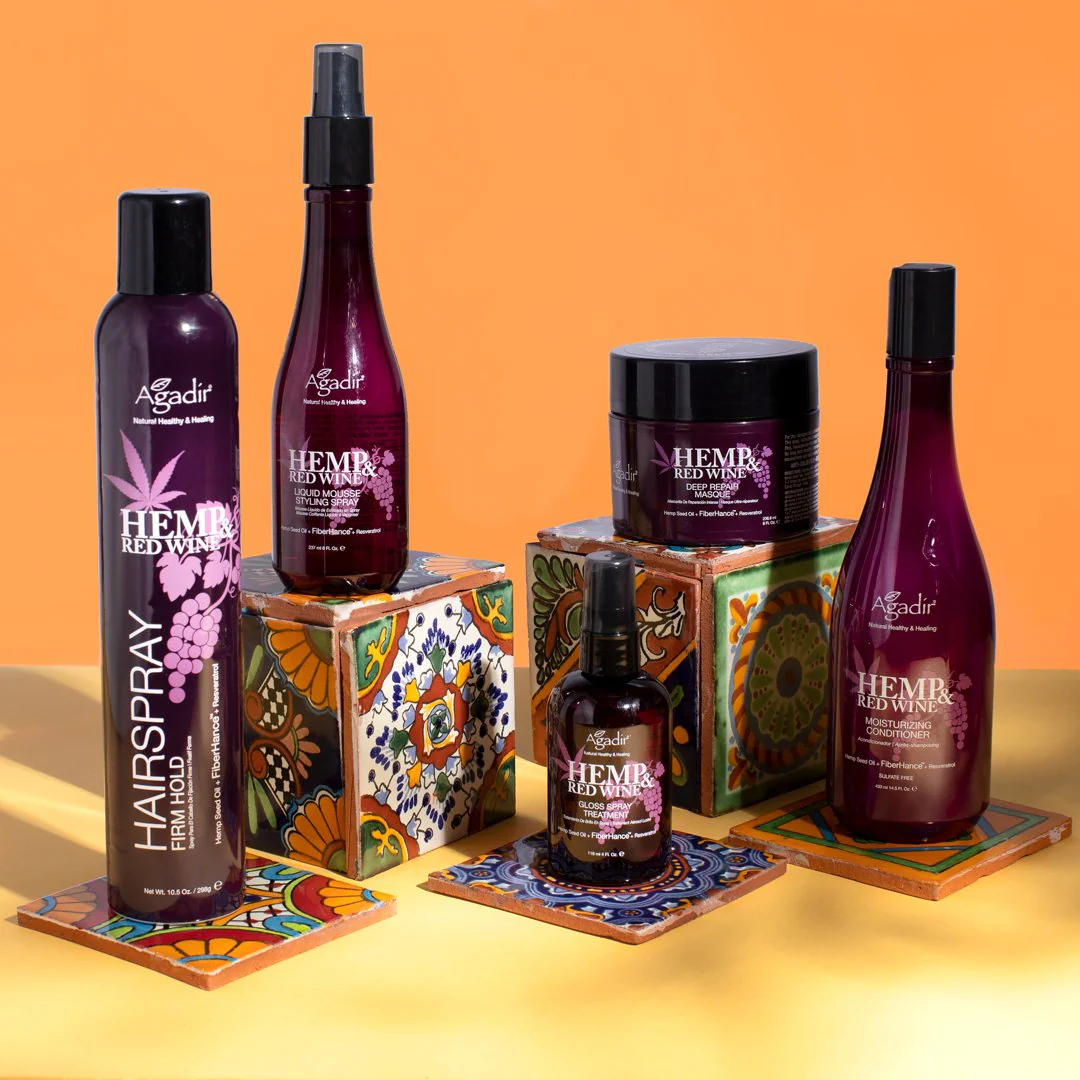 Agadir Hemp & Red Wine Liquid Mousse Styling Spray 237ml