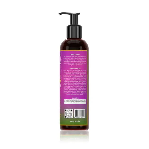 Blaq Luxury Sage & Lychee Repair and Strengthen Shampoo 355ml Blaq Luxury Sage & Lychee Repair and Strengthen Shampoo 355ml