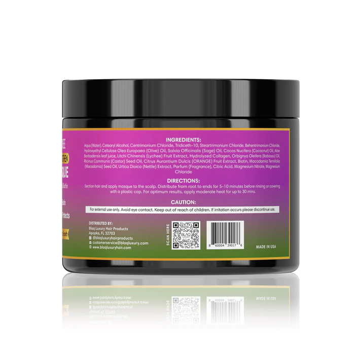 Blaq Luxury Sage & Lychee Repair and Strengthen Hair Masque 284gram