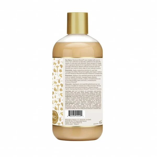 African Pride Moisture Miracle Honey & Coconut Oil Nourish & Shine Shampoo 354ml