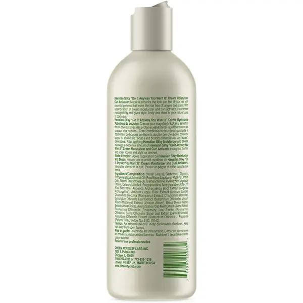 Hawaiian Silky Cream Activator Do It Any Way 16 oz