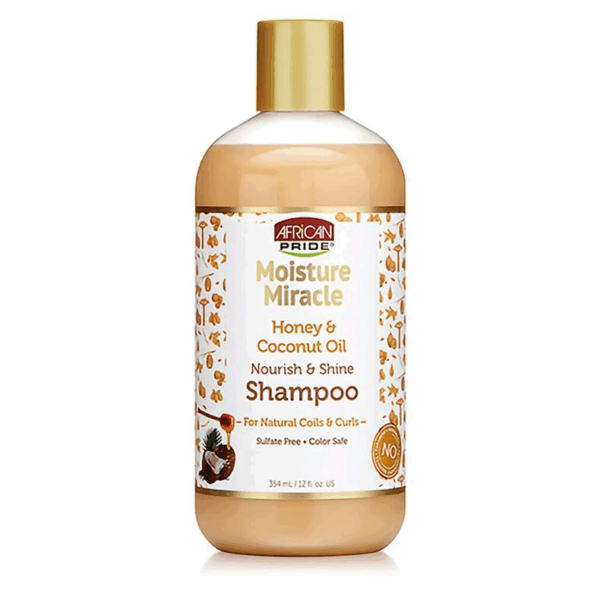 African Pride Moisture Miracle Honey & Coconut Oil Nourish & Shine Shampoo 354ml