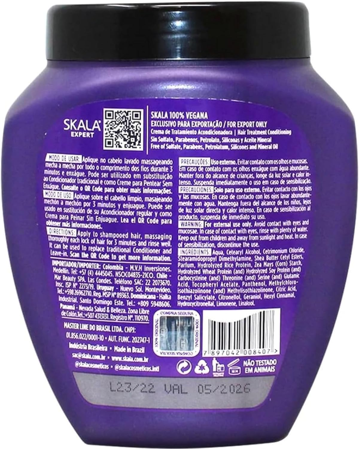 Skala Mais Lisos Haar Treatment Creme 1000g