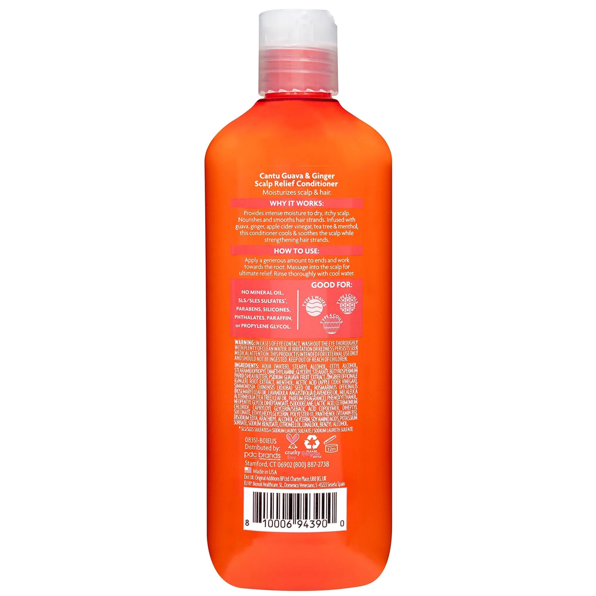 Cantu Guava & Ginger Scalp Relief Conditioner 400ml