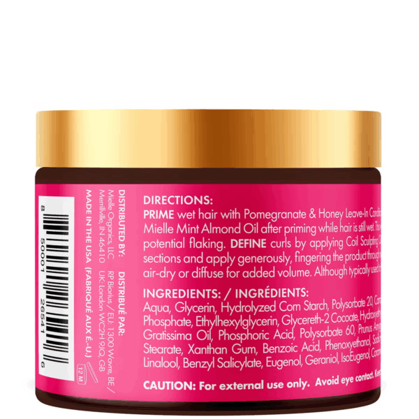 Mielle Pomegranate & Honey Coil Sculpting Custard 340 gr Mielle Pomegranate & Honey Coil Sculpting Custard 340 gr