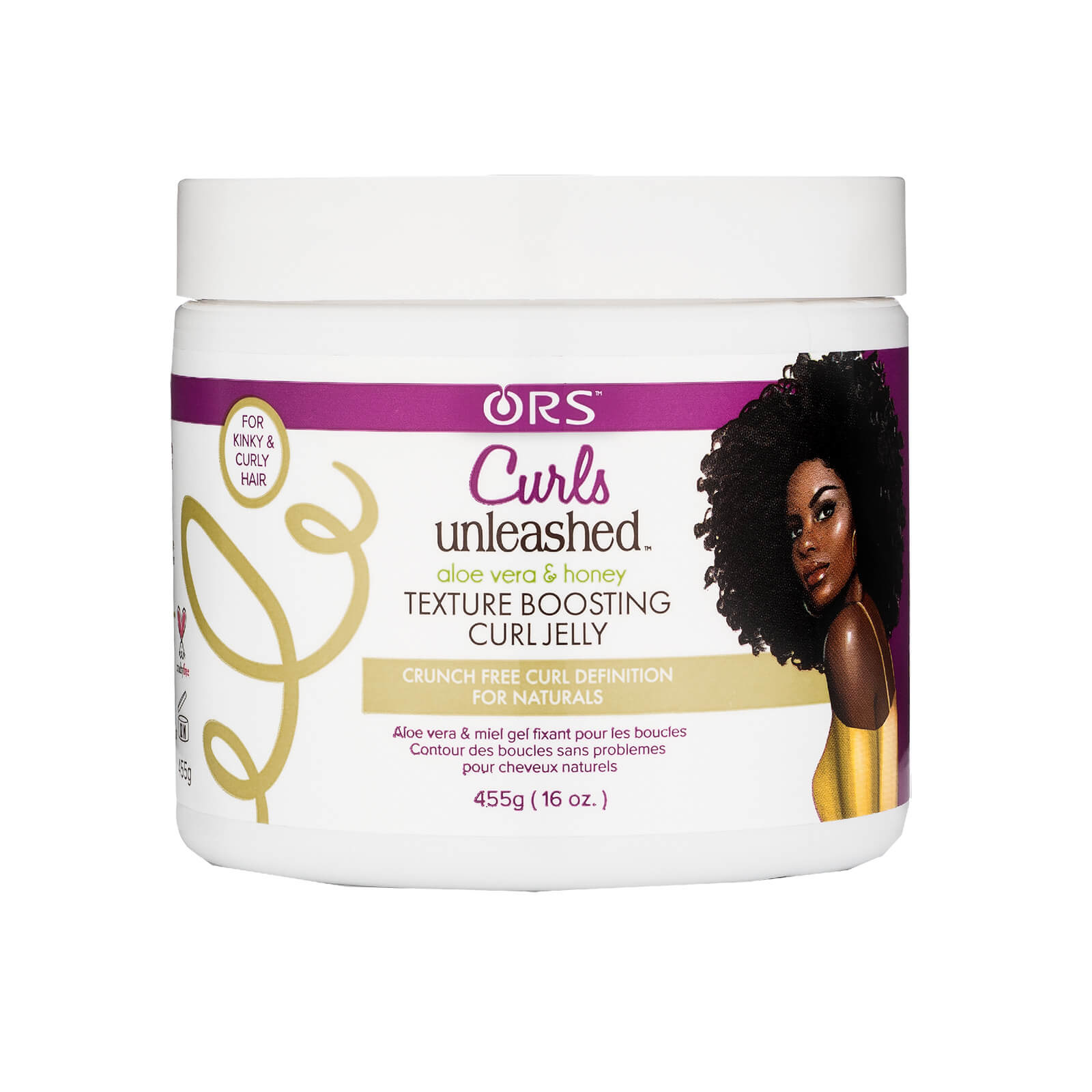 ORS Curls Unleashed Aloë Vera & Honey Texture Boosting Curl Jelly 455 gr ORS Curls Unleashed Aloë Vera & Honey Texture Boosting Curl Jelly 455 gr