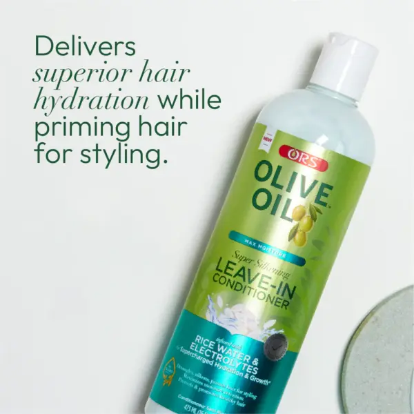 ORS Olive Oil Max Moisture Rice Water & Electrolytes Leave in Conditioner 473ml ORS Olive Oil Max Moisture Rice Water & Electrolytes Leave in Conditioner 473ml