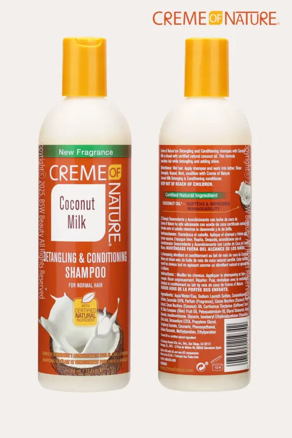 Creme of Nature Coconut Milk Detangling & Conditioning Shampoo 354ml Creme of Nature Coconut Milk Detangling & Conditioning Shampoo 354ml