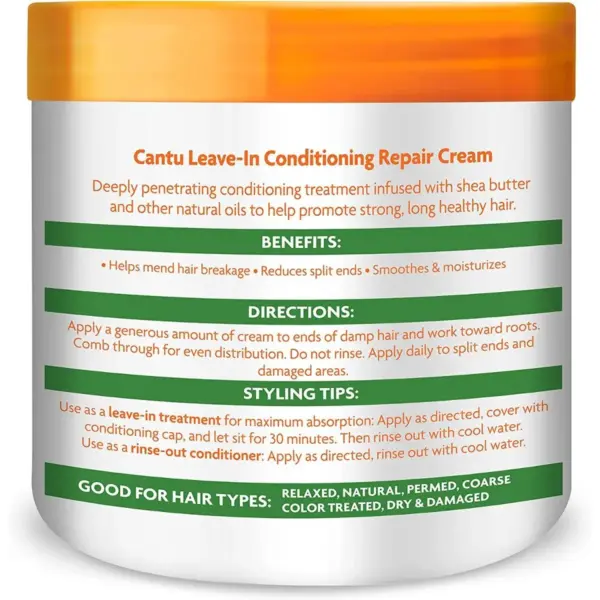 Cantu Shea Butter Leave-In Conditioning Repair Cream 453 gr Cantu Shea Butter Leave-In Conditioning Repair Cream 453 gr