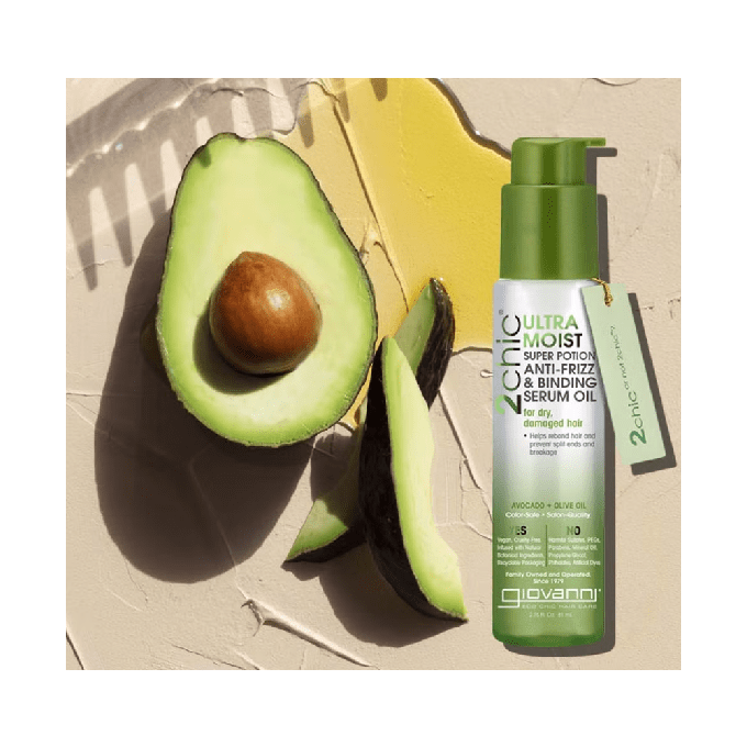 Giovanni 2Chic Avocado & Olive Moisturizing Anti-Frizz Serum Oil 80ml