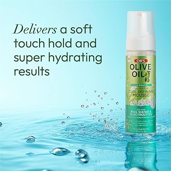 ORS Olive Oil Max Moisture Rice Water & Electrolytes Curl Defining Mousse 207ml ORS Olive Oil Max Moisture Rice Water & Electrolytes Curl Defining Mousse 207ml