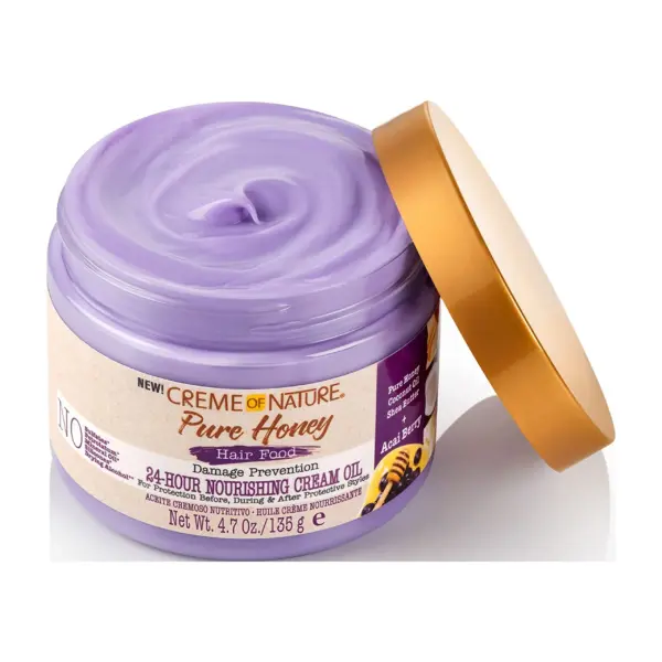 Creme of Nature Pure Honey Hair Food 24-Hour Nourishing Cream Oil 135g Creme of Nature Pure Honey Hair Food 24-Hour Nourishing Cream Oil 135g