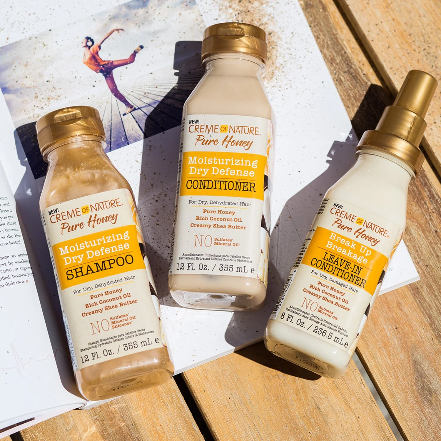 Creme of Nature Pure Honey Hydrating Dry Defence Shampoo 355ml