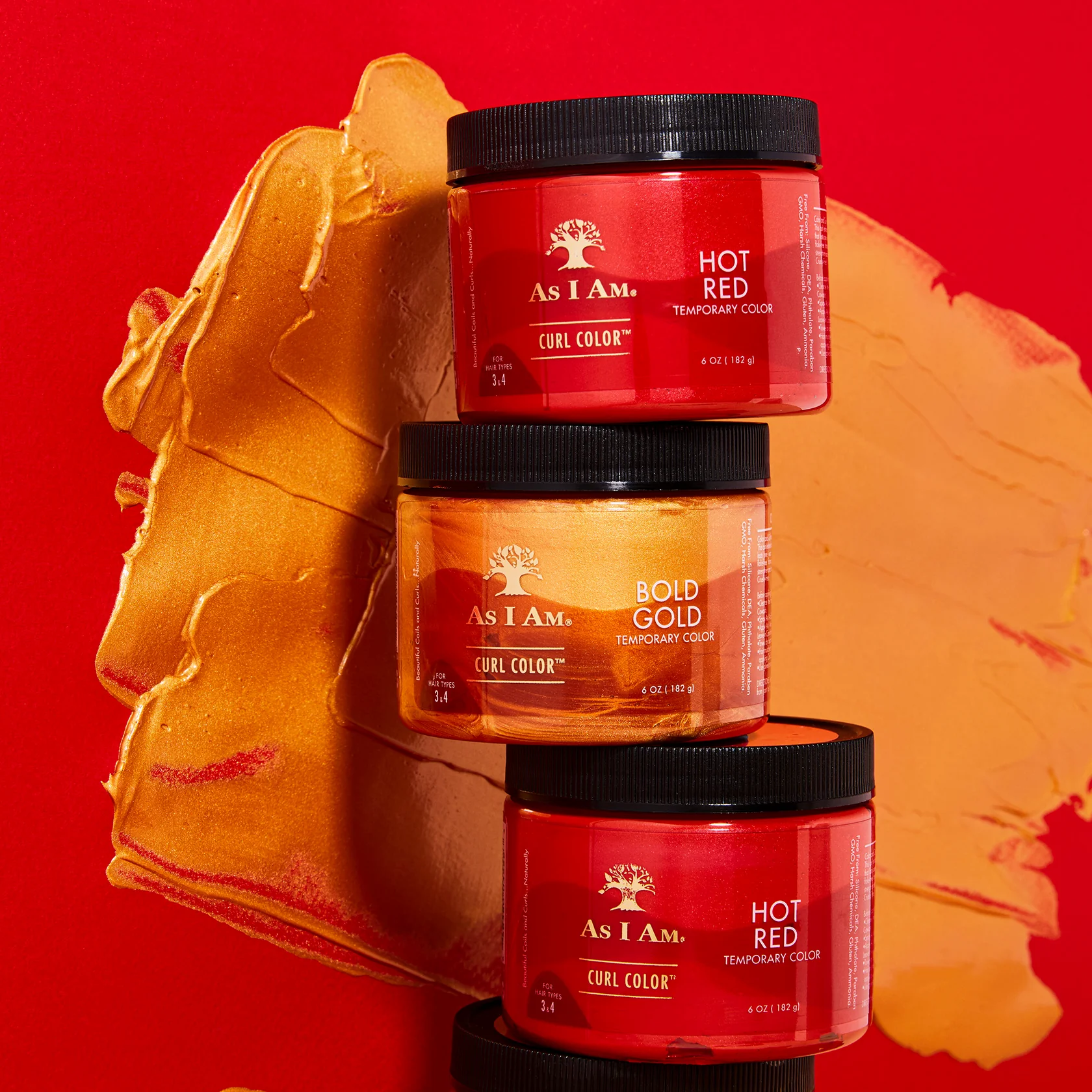 As I Am Curl Color Temporary Gel - Hot Red 170g