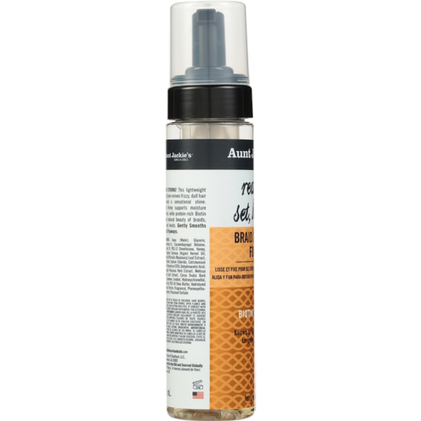 Aunt Jackie's Biotin + Honey Ready, Set, Hold! Braid Setting Foam 251ml
