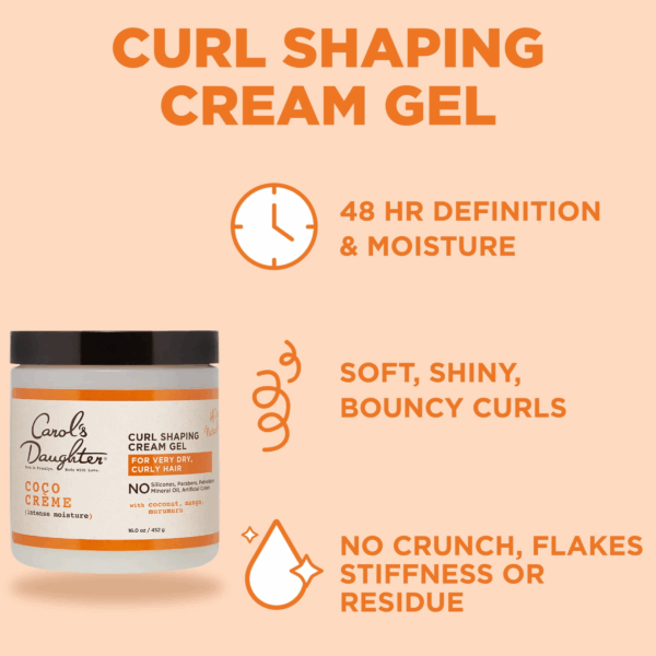 Carol's Daughter Coco Creme Curl Shaping Cream Gel + Coconut Oil 452gr Carol's Daughter Coco Creme Curl Shaping Cream Gel + Coconut Oil 452gr