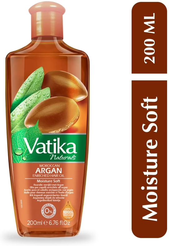 Dabur Vatika Naturals Argan Enriched Hair Oil 200 ml