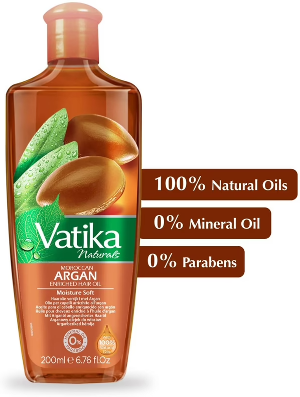 Dabur Vatika Naturals Argan Enriched Hair Oil 200 ml