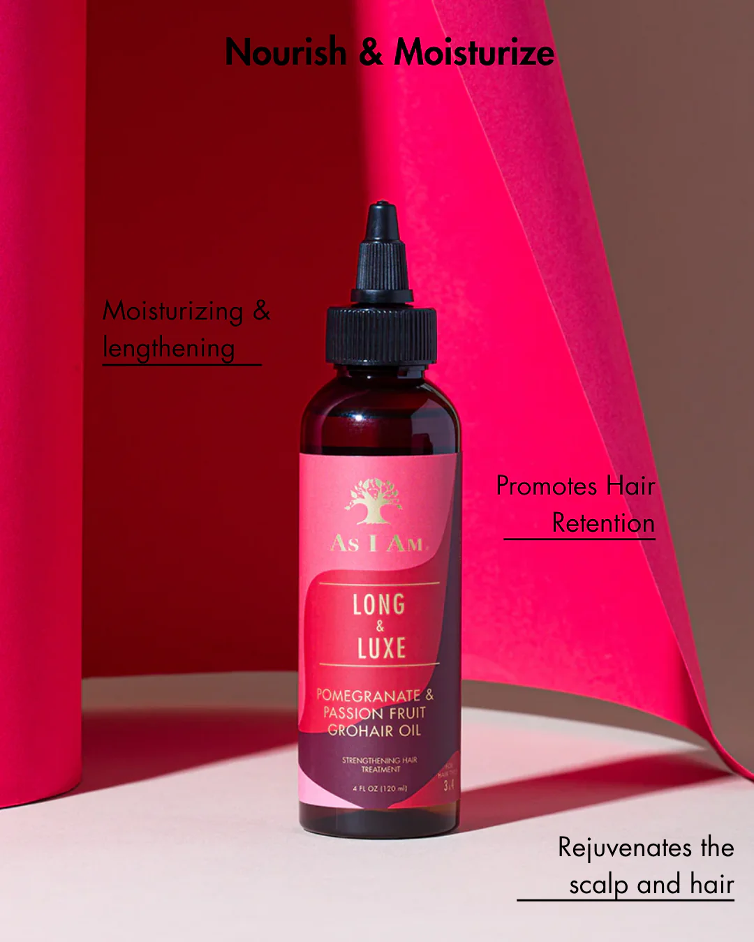 As I Am Long & Luxe GroHair Oil 120ml