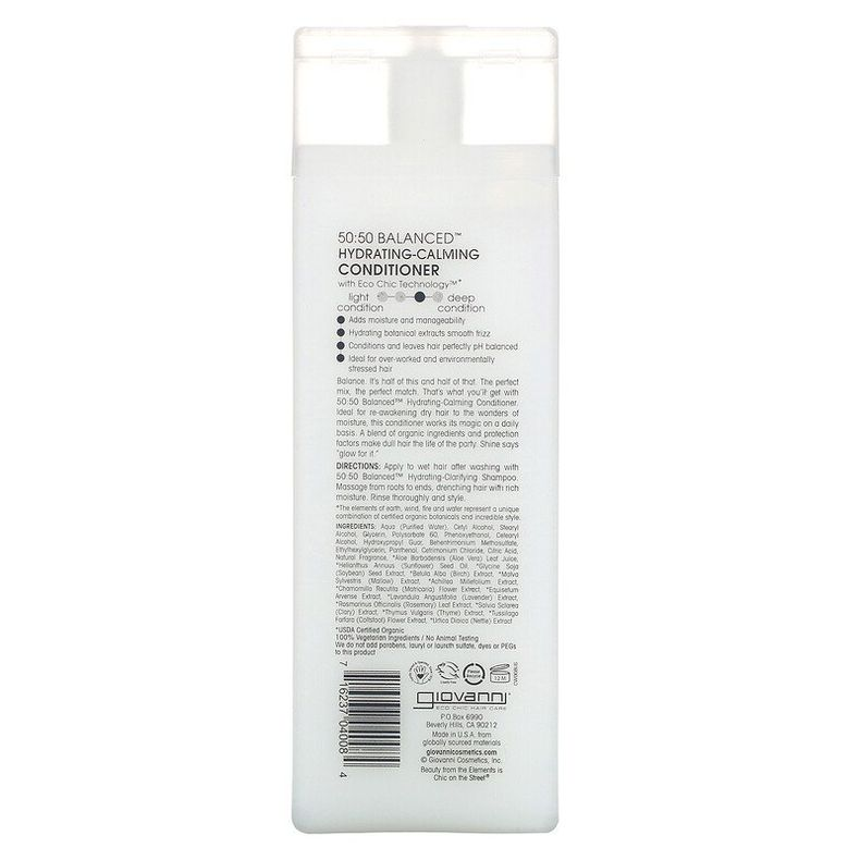 Giovanni 50:50 Balanced Hydrating Calming Conditioner 250ml