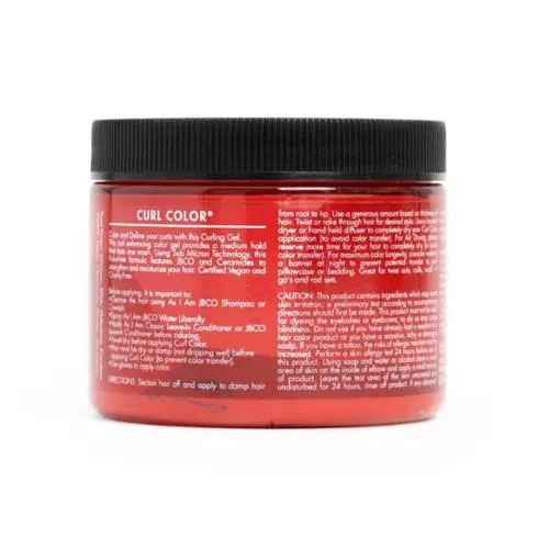 As I Am Curl Color Temporary Gel - Hot Red 170g