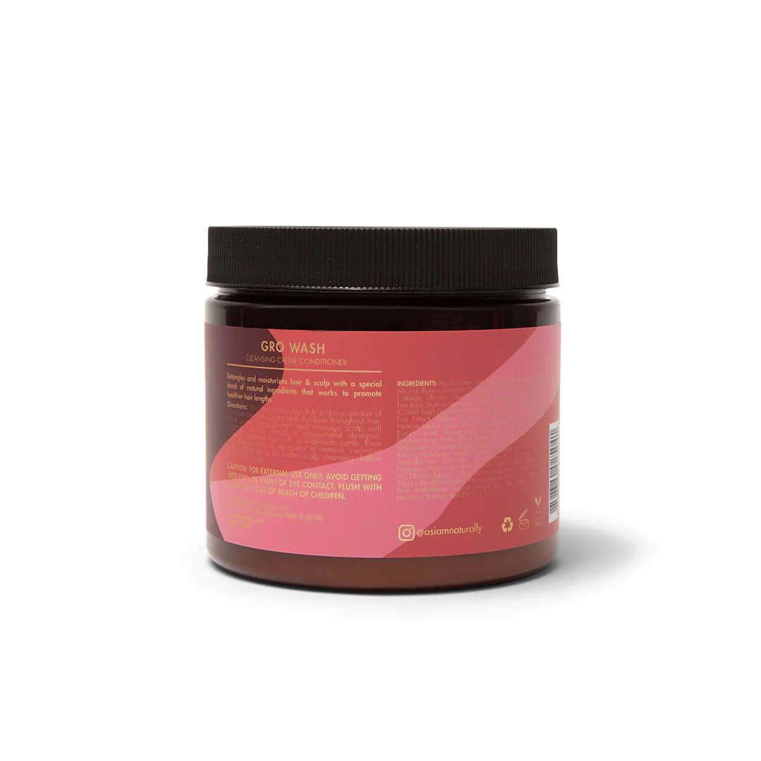 As I Am Long & Luxe GroWash Cleansing Crème Conditioner 454gr