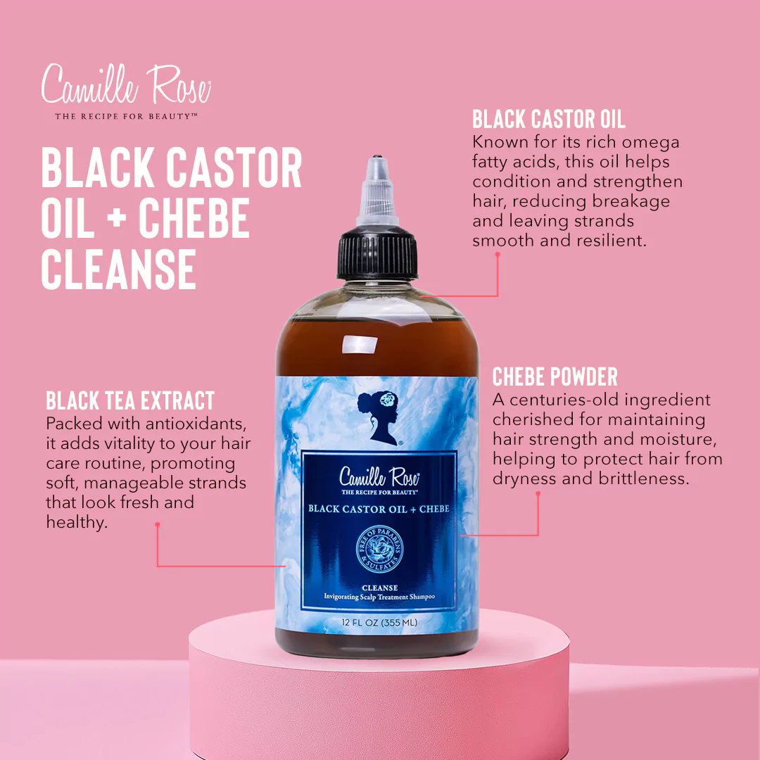 Camille Rose Black Castor + Chebe Cleans 12oz